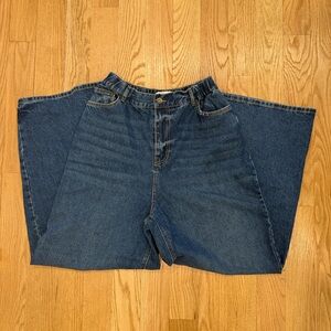The Frankie Shop women’s Denim jeans wide leg pant size medium